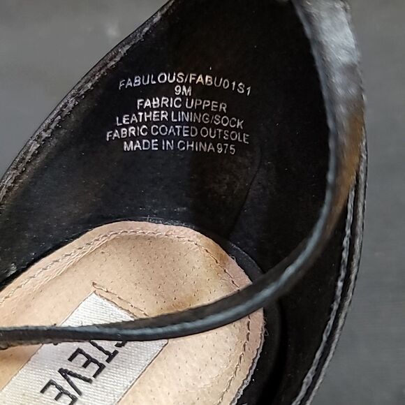 STEVE MADDEN SATIN OPEN TOE STILETTOS ADJUSTABLE BUCKLE ANKLE STRAP SANDAL R3 - Picture 16 of 16